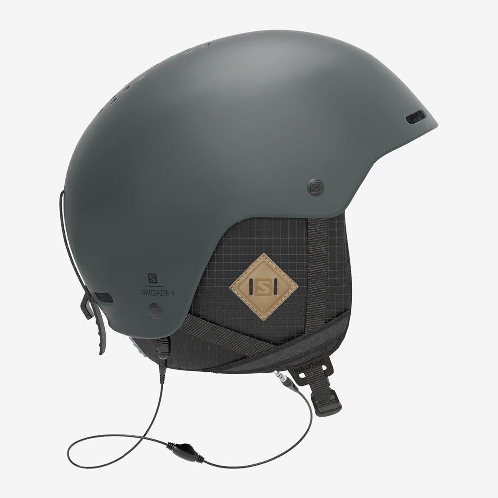 Helmets Salomon Homme Noir - Salomon BRIGADE+ AUDIO - France (1504-METNV)